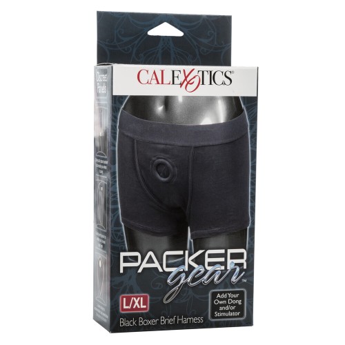 Arnés de Boxer Packer Gear Negro - Comodidad y Placer