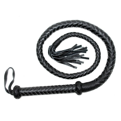 Long Arabian Whip Black - Quality Leather Play