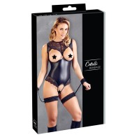 Cuerpo Bondage con Cinta Garter Grande - Lencería Seductora