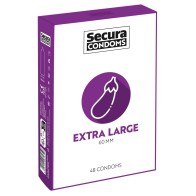 Pack de 48 Condones Extra Grandes Secura para Seguridad y Comodidad