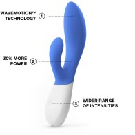 Vibrador de Lujo Lelo Ina Wave 2 Azul para el Punto G