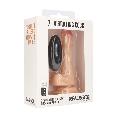 Pene Vibrante Realista de 7 Pulgadas RealRock para Placer Supremo