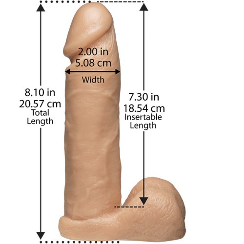 Vac-U-Lock 8 Inch Realistic Cock Kit