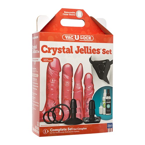 Vac-U-Lock Crystal Jellies Strap-On Harness Set