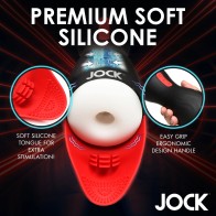 Jock Sucking and Vibrating Masturbator for Maximum Pleasure