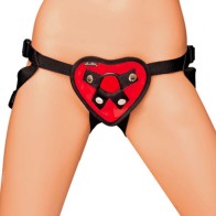 Lux Fetish Heart Strap On Harness for Playful Love