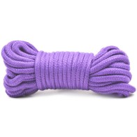 10 Metres Cotton Bondage Rope Purple - Perfect for Beginners