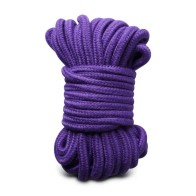 10 Metres Cotton Bondage Rope Purple - Perfect for Beginners