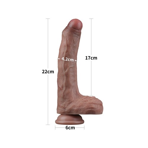 Dildo de Silicona de Dos Capas Lovetoy de 8.5 Pulgadas