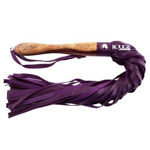 Flogger con Mango de Madera para Juego BDSM Elegante