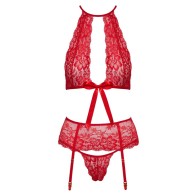 Kissable Halterneck Set Red for Seduction