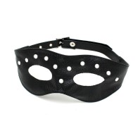 Leather Open Eye Mask With Rivets - Seductive Accessories