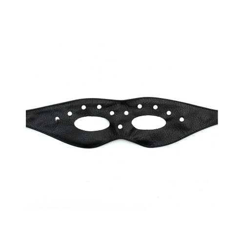 Leather Open Eye Mask With Rivets - Seductive Accessories