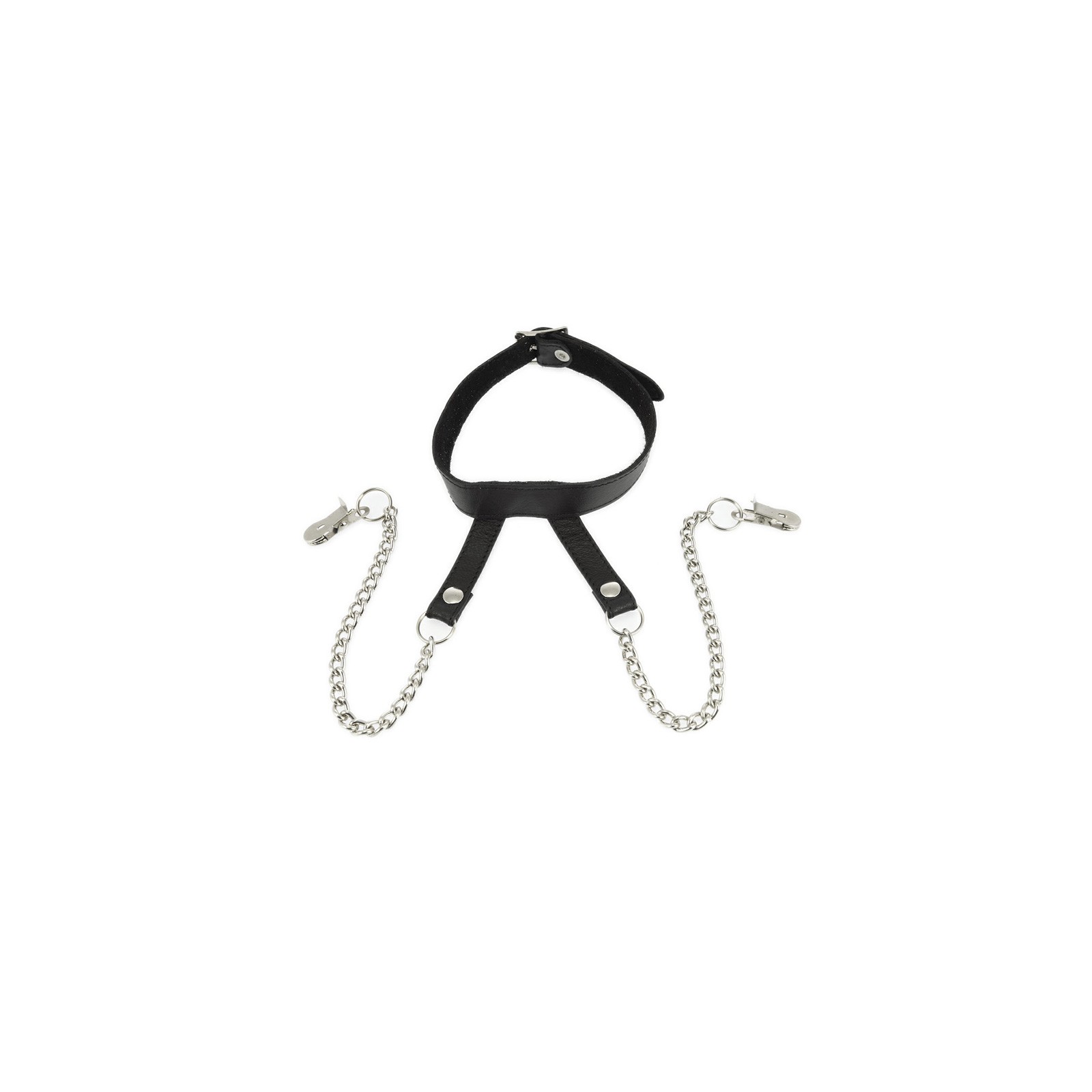 Adjustable Nipple Clamps with Neck Collar - Ultimate Bondage Accessory