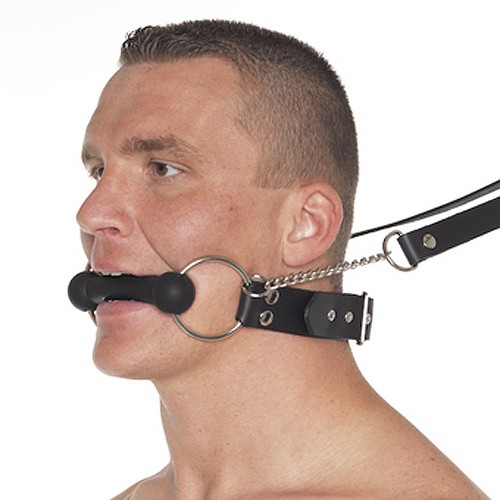 Leather Horse Bit Gag with Reins for BDSM Fun