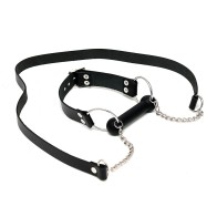 Leather Horse Bit Gag with Reins for BDSM Fun