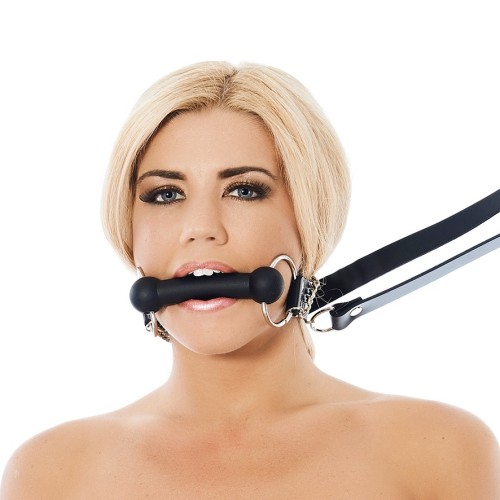 Leather Horse Bit Gag with Reins for BDSM Fun