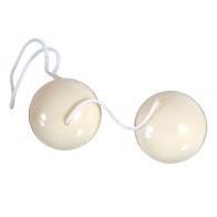 White Duo Balls for Internal Stimulation