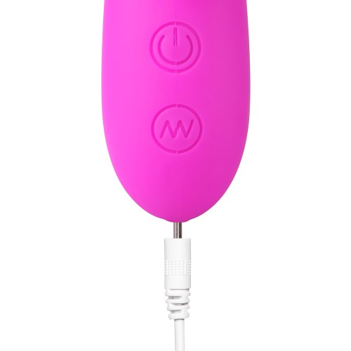 12-Speed Pink Silicone Rabbit Vibrator - Best Pleasure