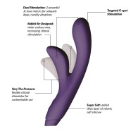 Je Joue Hera Sleek Rabbit Vibrator Purple | Dual Stimulation