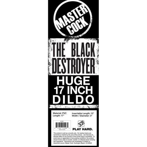 XR Black Destroyer Huge Dildo for Ultimate Sensation