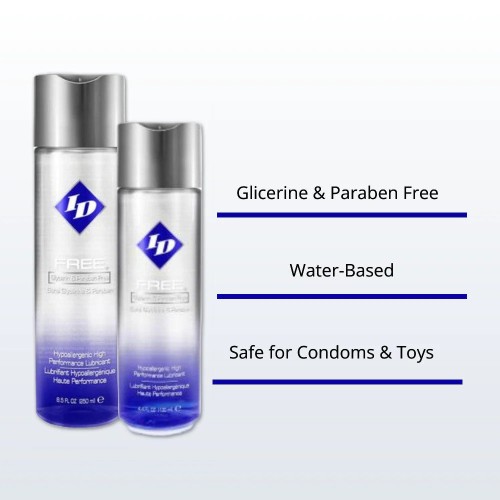 ID Free Hypoallergenic Waterbased Lubricant 30ml