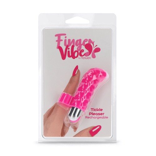 Vibrador de Dedo Recargable ToyJoy Tickle Pleaser para un Placer Mejorado