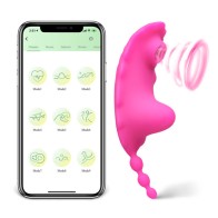 Vibrador Succionador de Clítoris Controlado por App