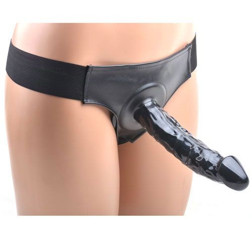 Strap-On Hueco Negro con Arnés para Placer Supremo