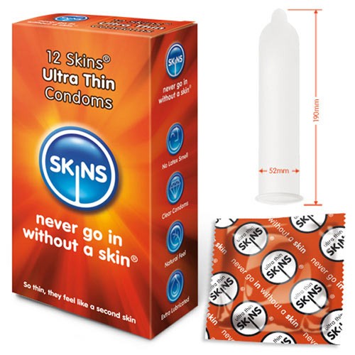 Condones Skins Ultra Finos Pack de 12