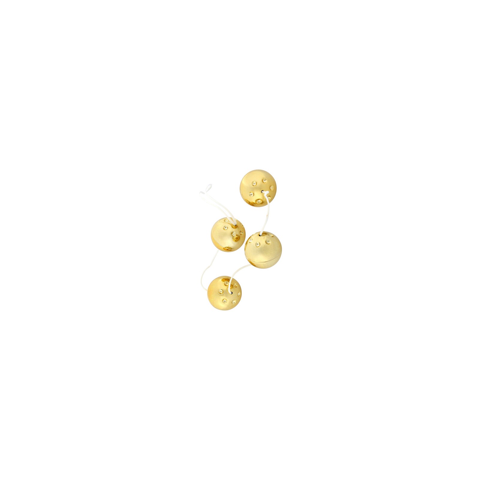 4 Gold Vibro Balls for Intimate Adventures