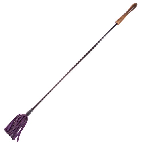 Rouge Garments Riding Crop with Wooden Handle for Elegant Play