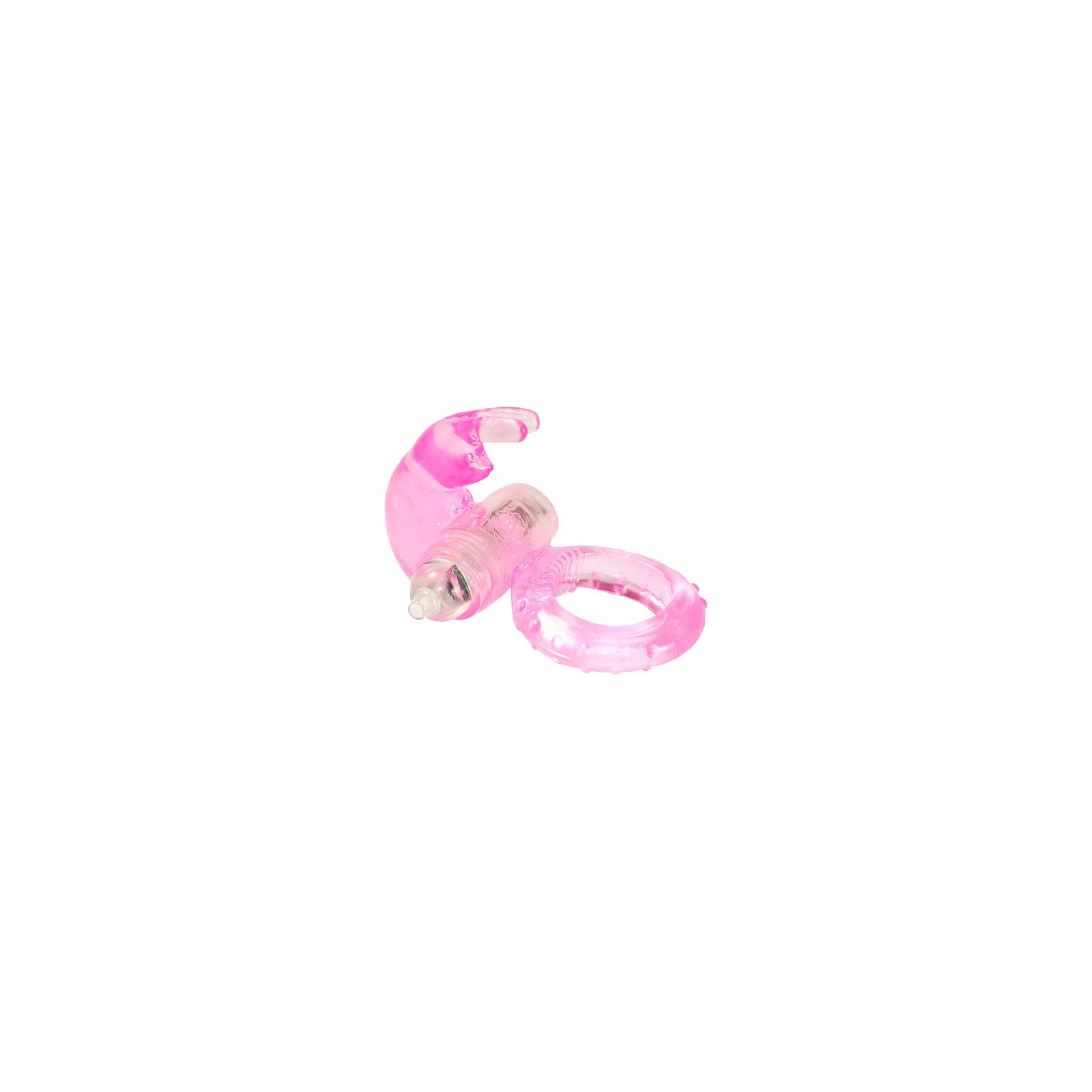 Pink Jelly Vibrating Rabbit Cock Ring for Enhanced Intimacy