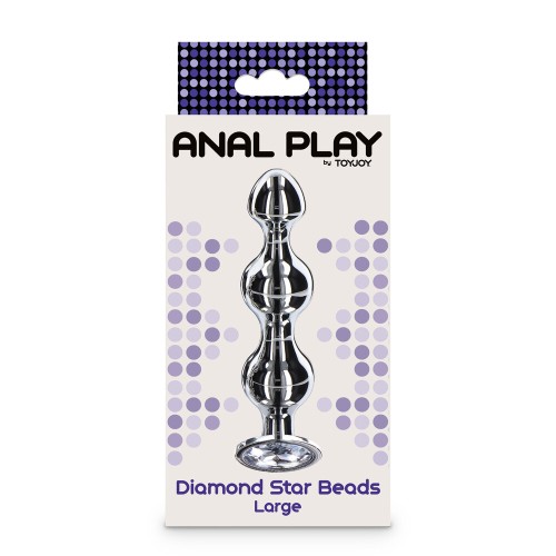 Plug Anal Diamond Star Beads Grande