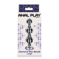 Diamond Star Beads Large Butt Plug