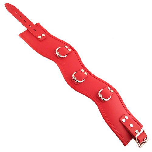 Rouge Garments Red Padded Posture Collar for Sensual Play