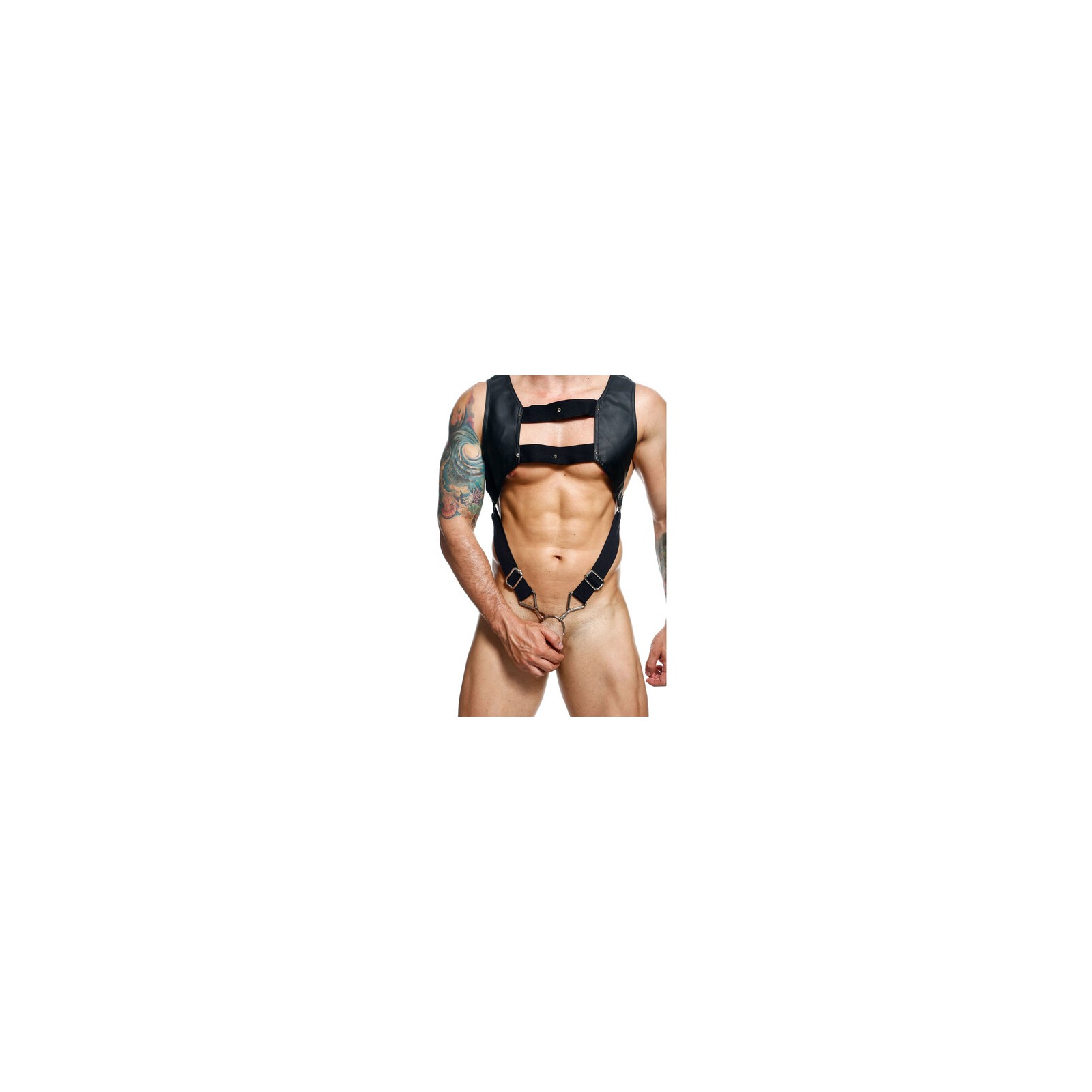 Male Basics Dungeon Crop Top Cock Ring Harness