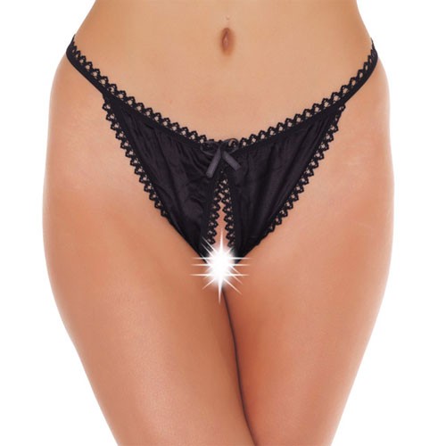 Tanga Negro Sin Funda para Estilo Audaz