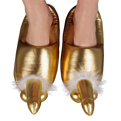 Golden Penis Slippers for Fun and Laughter