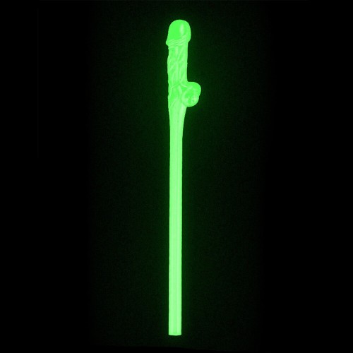 Glow in the Dark Willy Straws - Party Fun