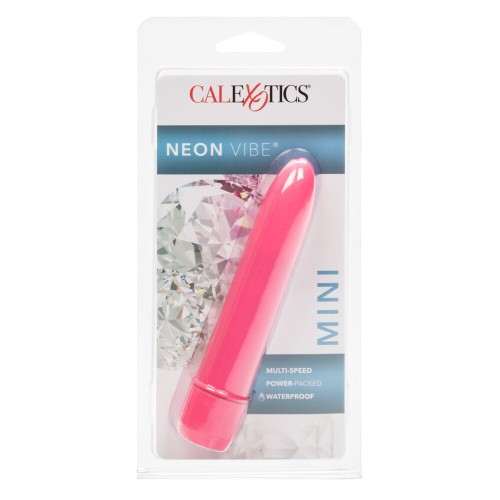 Neon Pink Multi Speed Mini Vibrator for Powerful Pleasure