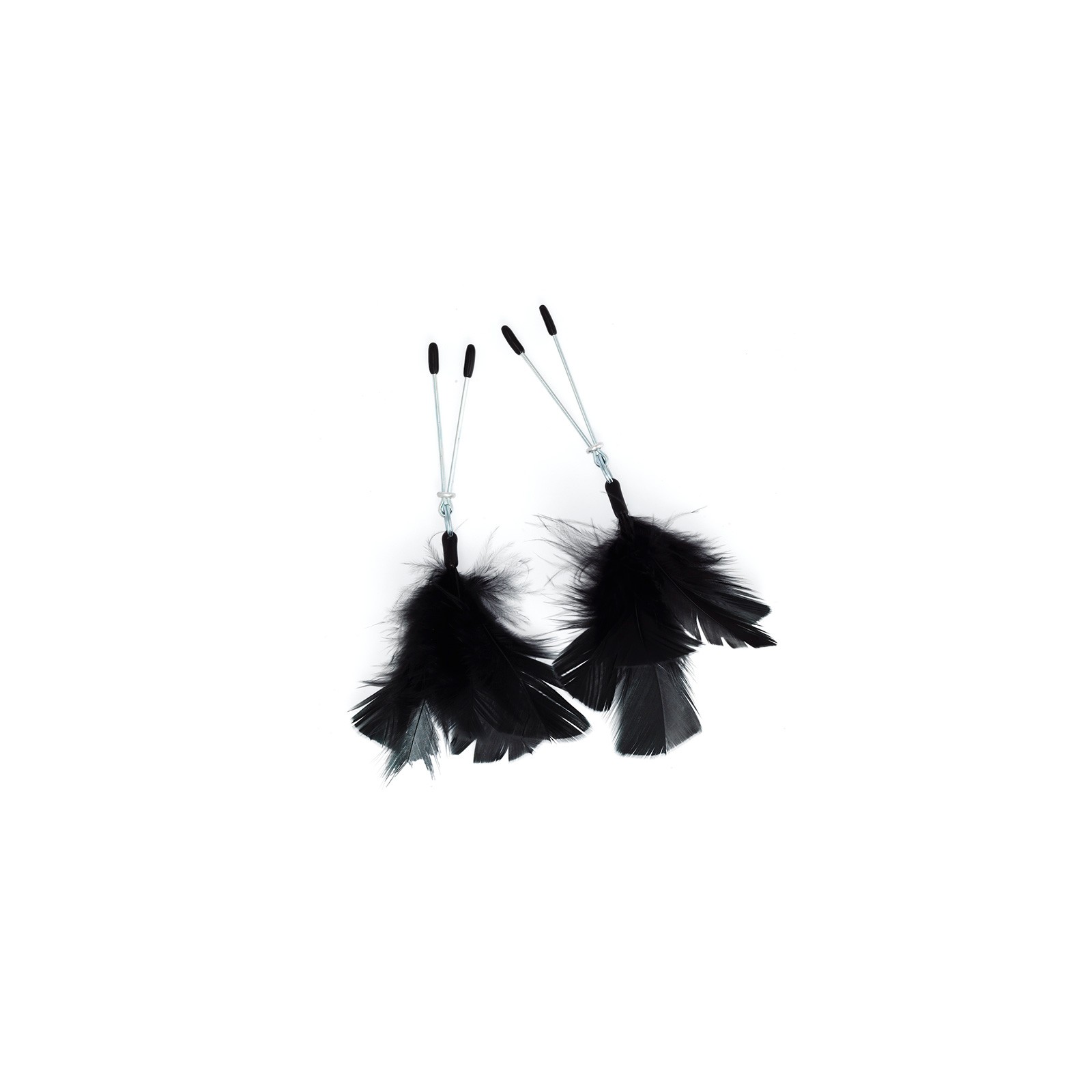 Adjustable Black Feather Nipple Clamps