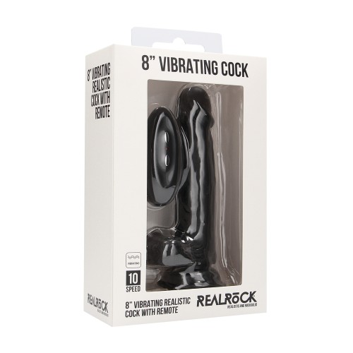 RealRock 8 Inch Vibrating Realistic Cock for Ultimate Satisfaction