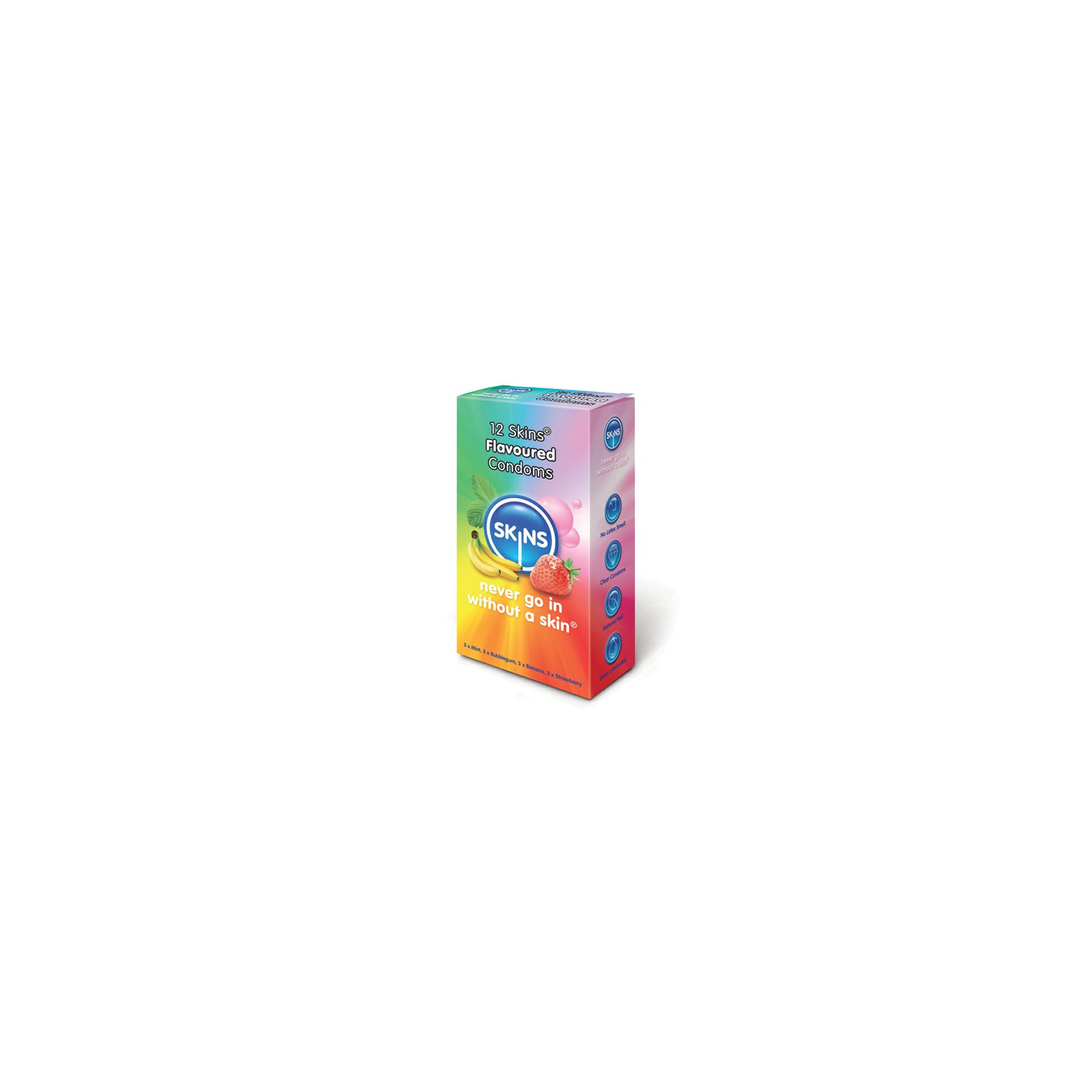 Skins Flavored Condoms 12 Pack for Flavorful Experiences