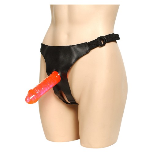 Adjustable Crotchless Strap-On Harness for Couples