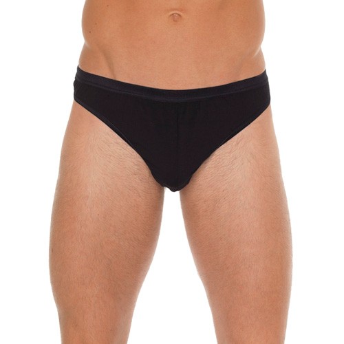 G-String Negro de Algodón para Hombre para Máximo Confort