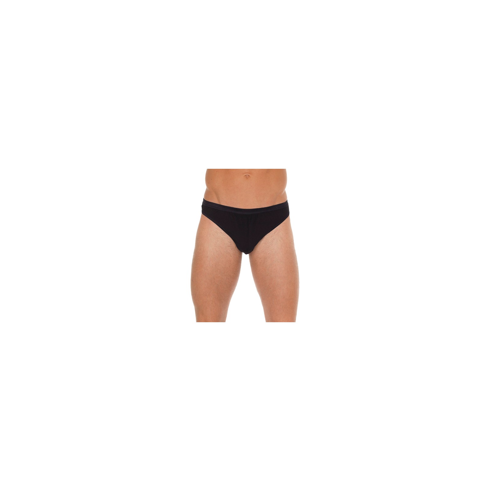 Men's Black Cotton G-String for Ultimate Comfort