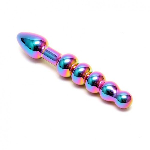 Sensual Multi-Coloured Glass Laila Anal Probe - Unique Sensation