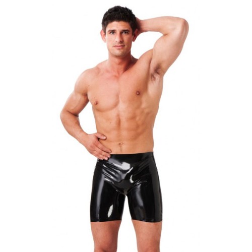 Latex Men's Bermuda Shorts for Unique Fashion