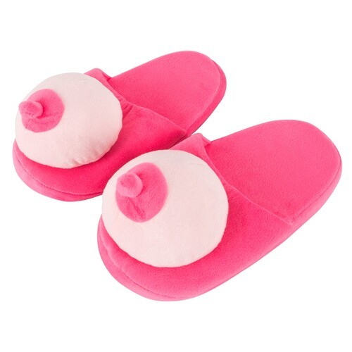 Pink Boob Slippers for Comfy Fun